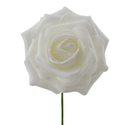 ROSA IN LATTICE PICCOLA BIANCO 7CM.